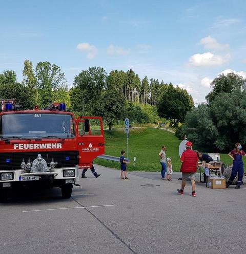 Viele Besucher bei #WirFahrenRot der Feuerwehren am Seeteufel